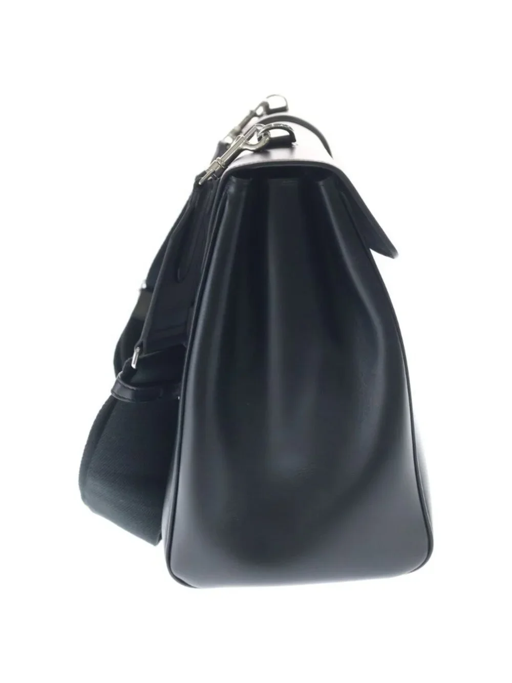 Celine 16 Saise Large Souple Shoulder Bag Leather Black